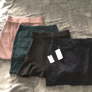 Mini skirts! All size small women’s. Never worn. One with tags.